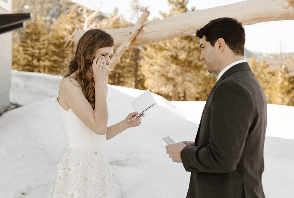 Modern Winter Wedding in Lake Tahoe